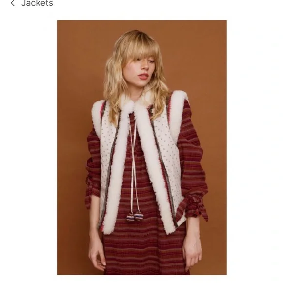 NWT JoSephine Utah Cream Cotton Vest - Sz XS/S (no flaws) - Picture 10 of 13